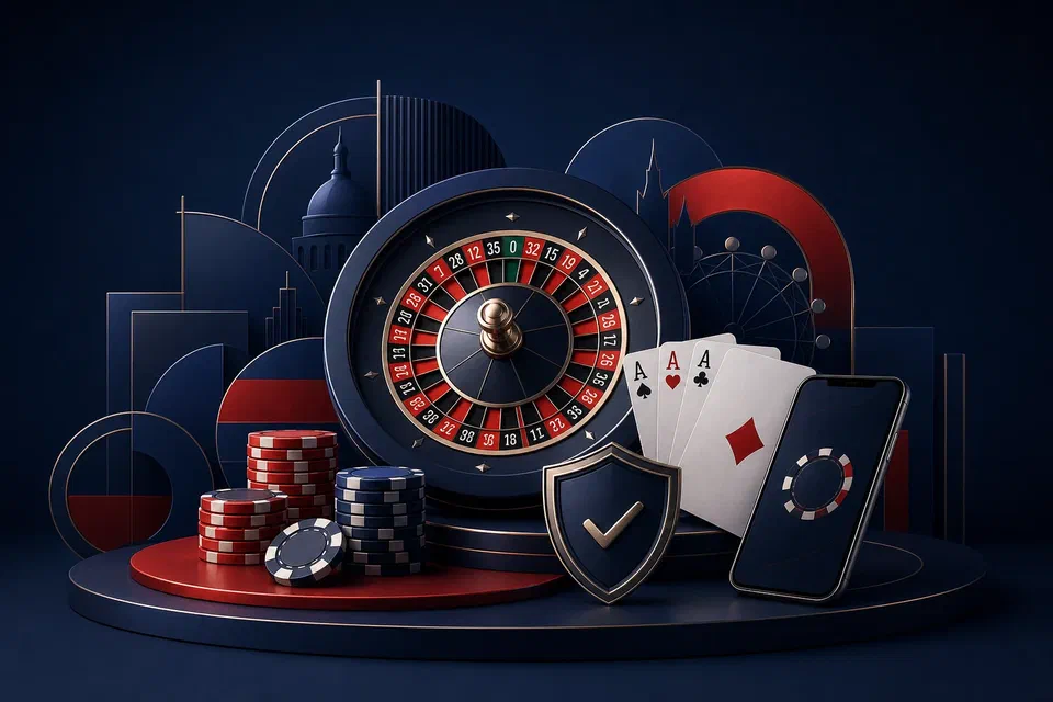 United Kingdom online casino with roulette, cards, chips, and secure mobile play
